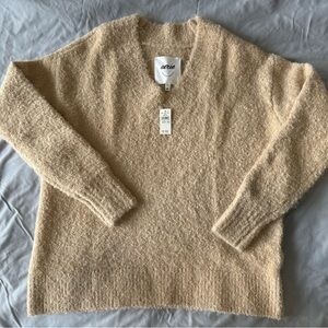 Aerie Soft Cream Textured Sweater